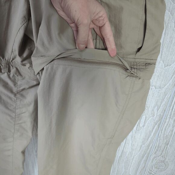Vintage Y2K REI UPF 50+ Men’s 32 Large Tan Zip Away Pants Shorts Cargo - Picture 6 of 7